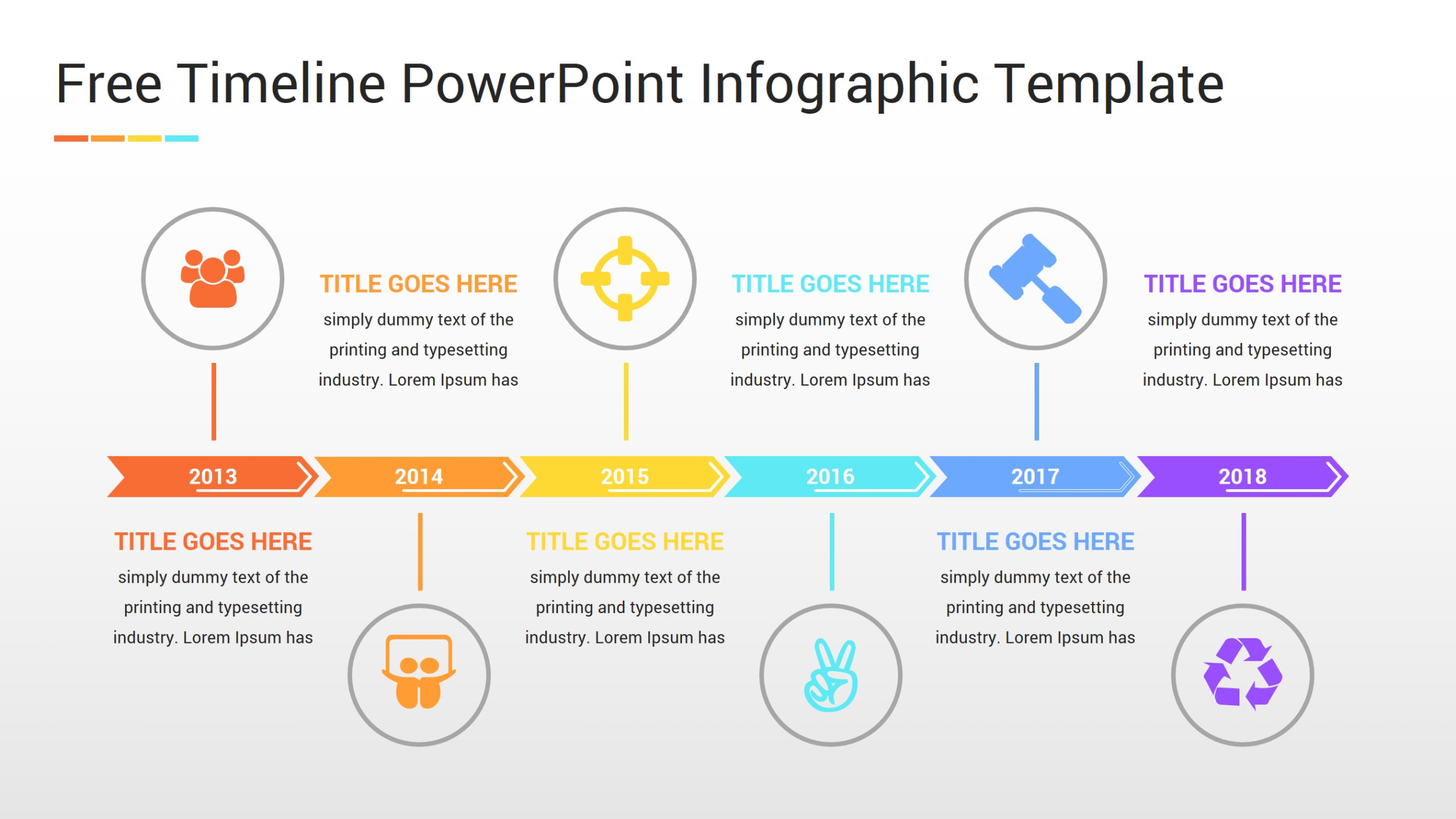 Editable Free Timeline Powerpoint Infographic Template  Ciloart Ppt Example