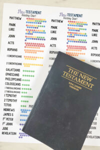 Editable Shop New Testament Reading Chart  Primary Singing Pdf Sample