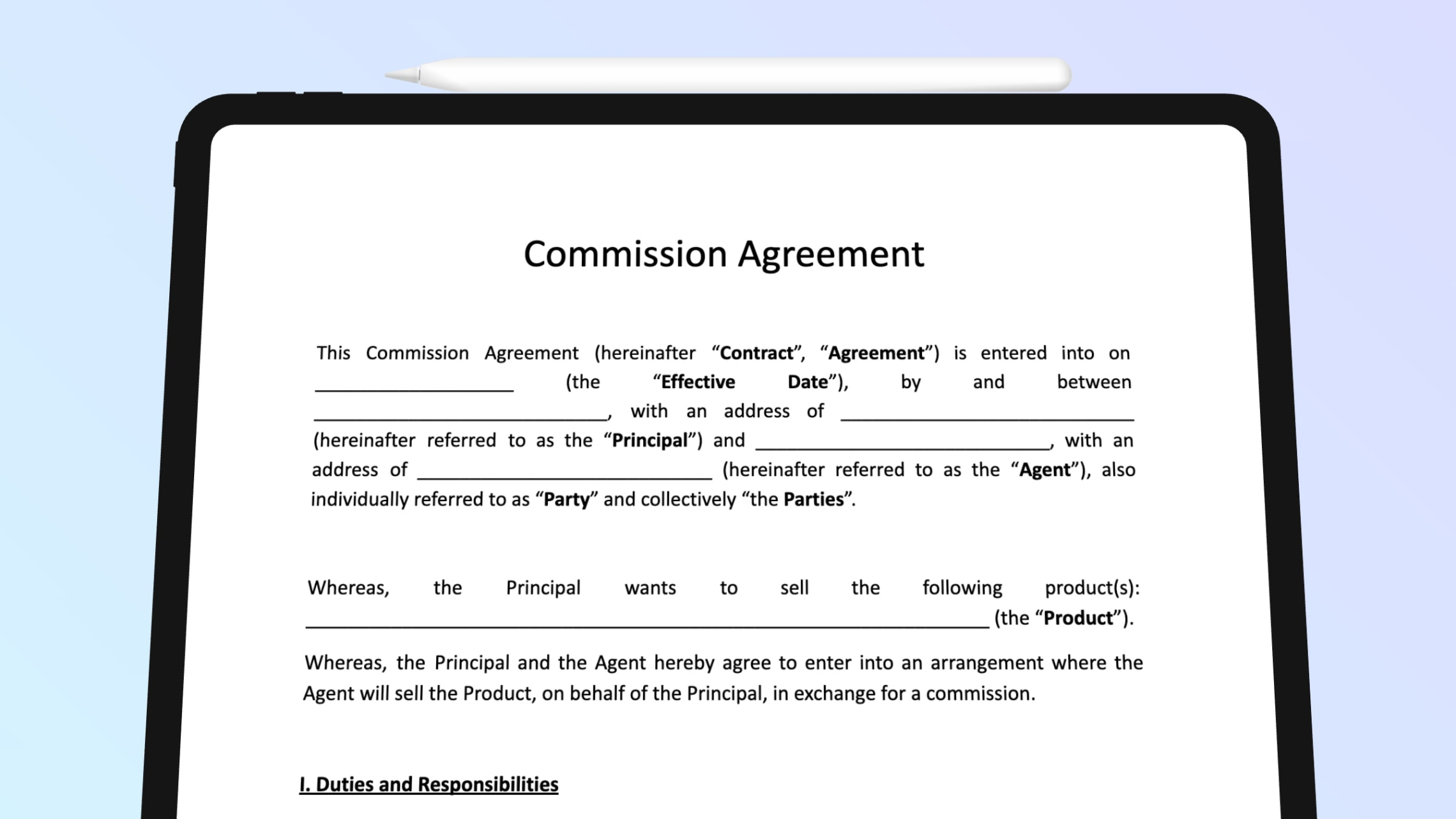 editable the working commission agreement template free  editable by signing this document you agree template word