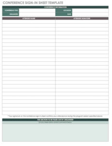 free 21 free event planning templates  smartsheet conference sign in sheet template excel