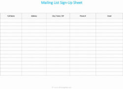 free band input list template elegant free printable mailing list template for word list templates mailing list sign up template sample