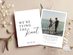 Free Costum Save The Date Template With Photo Digital Save The Dates Wedding Save The Dates Templates Pdf Sample