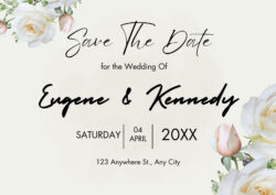 Free Editable Editable Save The Date Template Modern Save The Day Invite Wedding Save The Date Save Our Powerpoint Sample