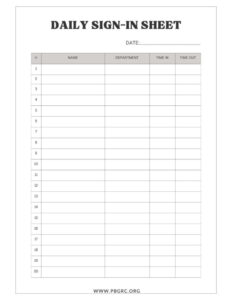 free free printable signup and signin sheet 2024 templates example sign in sheet template