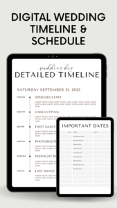 Free  Make Wedding Planning A Breeze With Our Digital Wedding Itinerary Template From The Rehearsal