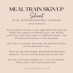 free meal train sign up sheet printable baby shower meal train new parents meal train baby shower meal train sign up sheet template sample