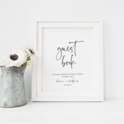 sample free printable guest book sign template  2023 calendar printable guest sign in book template doc