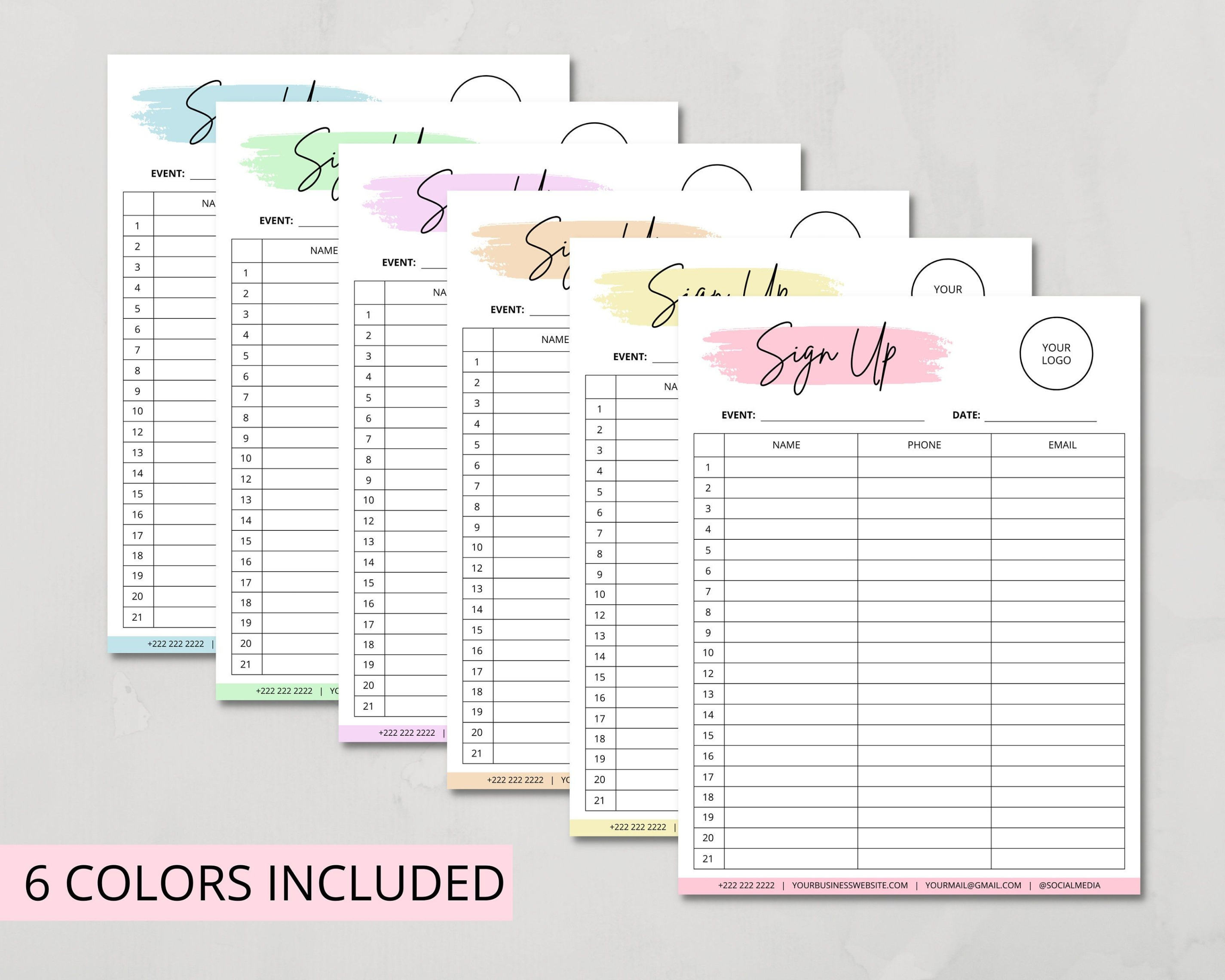 sample the printable planner sheets are lined up and ready to be used in your organization committee sign up sheet template word