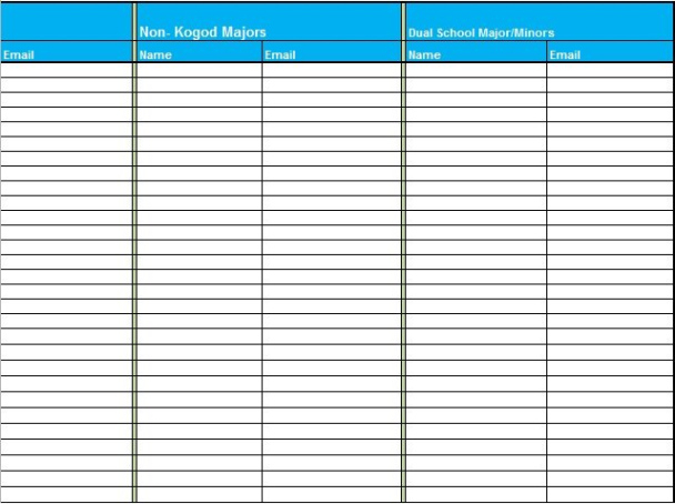 sign in sheet template excel free  excel tmp create a sign in sheet template example