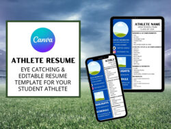 Blank High School Student Athlete Resume Template