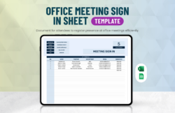 Blank Parent Sign In And Out Sheet Template Pdf Sample