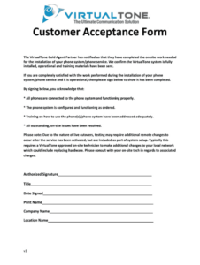 Blank Project Approval Sign Off Template Doc Sample