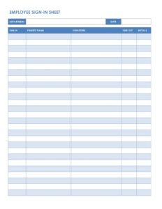 Blank Walkie Talkie Sign Out Sheet Template Excel Sample