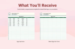 Editable Uniform Sign Out Sheet Template Pdf Sample