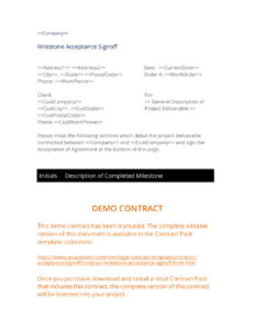 Free Blank Project Approval Sign Off Template Excel