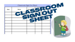 Free Custom Classroom Sign Out Sheet Template Excel Sample