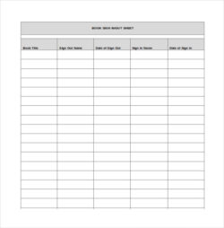 Free Custom Computer Sign Out Sheet Template Doc Sample