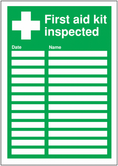 Free Custom First Aid Kit Sign Out Sheet Template Word Sample