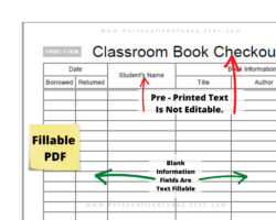 Free Custom Textbook Sign Out Sheet Template Pdf