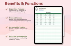 Free Custom Uniform Sign Out Sheet Template Excel Sample