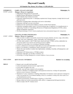 Free Editable Mergers And Inquisitions Resume Template Example