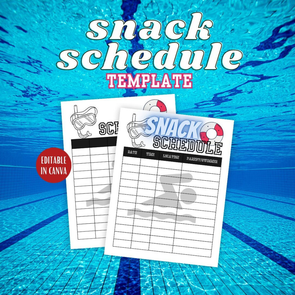 Free Editable Team Snack Sign Up Sheet Template