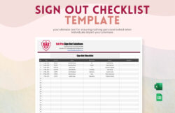 Free Editable Uniform Sign Out Sheet Template  Sample