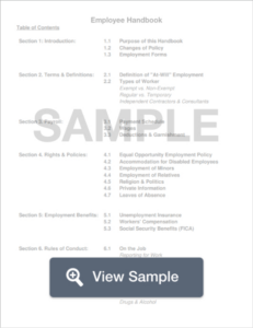 Free  Employee Handbook Sign Off Sheet Template  Sample