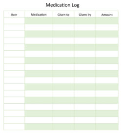 Free  Medication Sign Out Sheet Template Word