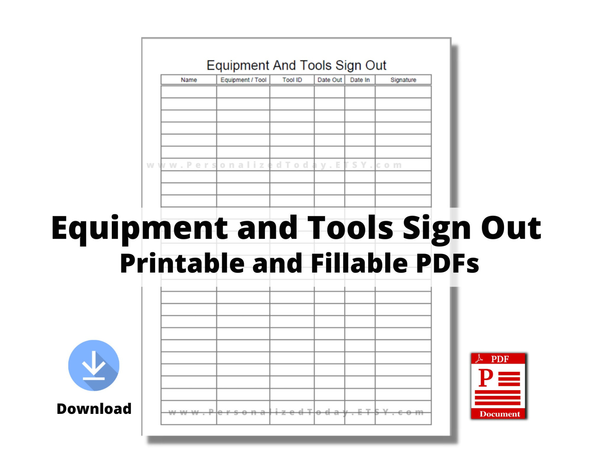 Free  Office Supplies Sign Out Sheet Template Excel Sample