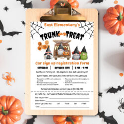 Free Printable Trunk Or Treat Sign Up Sheet Template Word