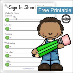 Preschool Sign In And Out Sheet Template Word Sample