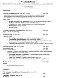 Printable Mergers And Inquisitions Resume Template Word