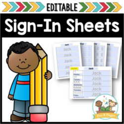 Printable Preschool Sign In And Out Sheet Template Word Sample