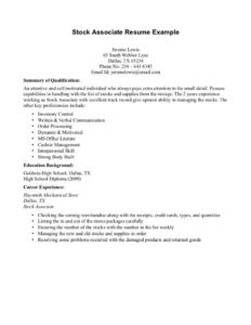 Sample First Resume No Work Experience Template Example