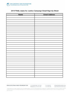 Blank Appointment Sign Up Sheet Template Word