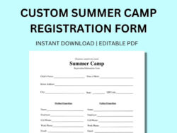 Blank Camp Sign Up Sheet Template Word Sample