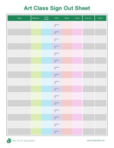 Blank Phone Sign In And Out Sheet Template Doc Sample