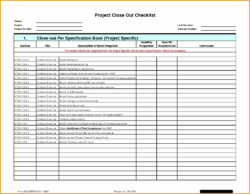 Blank Punch List Sign Off Template Pdf Sample