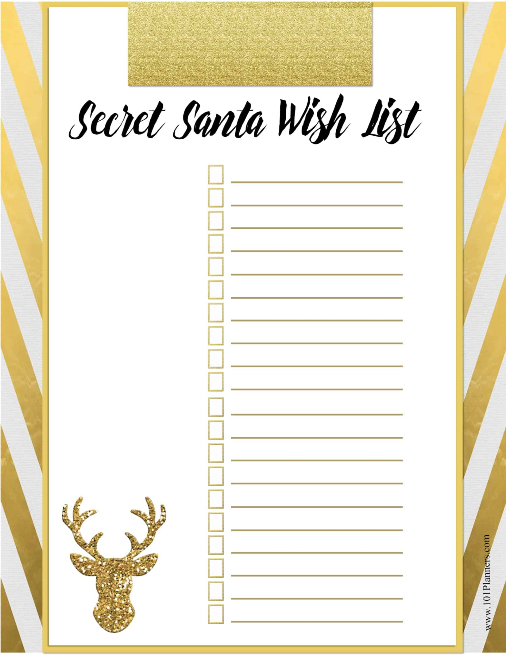 Blank Secret Santa Sign Up Template Word Sample