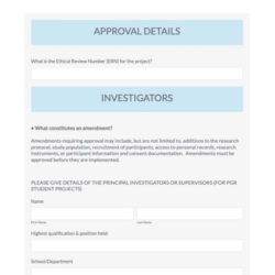 Blank Software Development Sign Off Template Excel