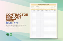 Blank Walkie Talkie Sign Out Sheet Template Excel Sample