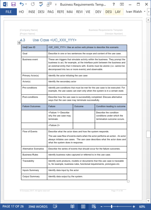 Custom Business Requirements Sign Off Template Pdf Sample