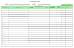 Custom Inventory Sign Out Sheet Template