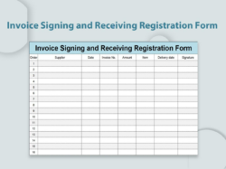 Custom Material Sign Out Sheet Template Doc