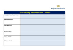 Custom Risk Assessment Sign Off Template Excel Sample