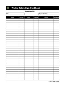 Custom Visitor Sign In Out Sheet Template Excel Sample