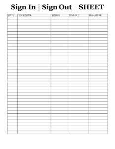 Custom Walkie Talkie Sign Out Sheet Template Pdf Sample