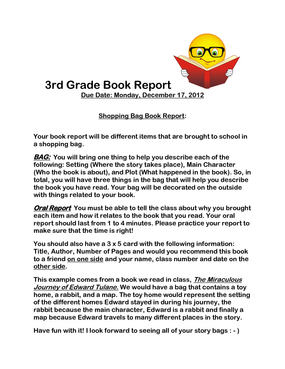 Editable 3Rd And 4Th Grade Book Report Template Pdf