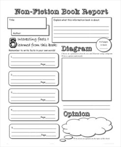 Editable Book Reports For 3Rd Grade Template Doc